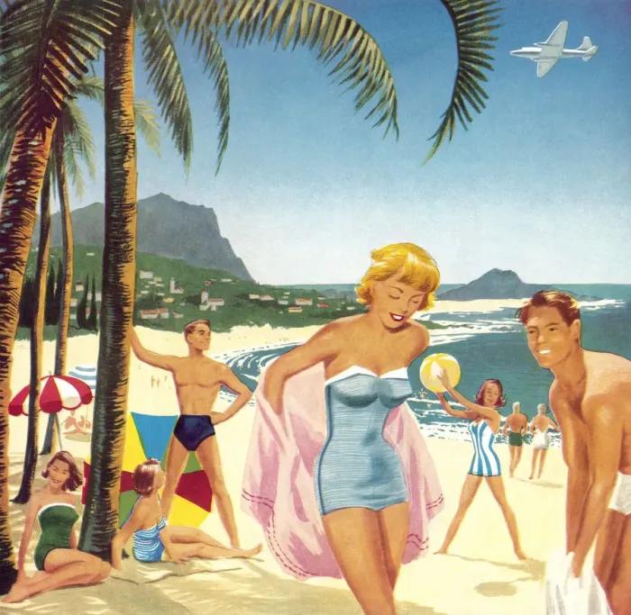 Framed Print : People At The Beach Framed Print : People At The Beach