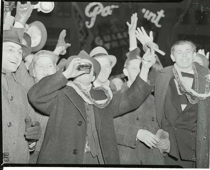 Framed Print : People Celebrating New Year Framed Print : People Celebrating New Year