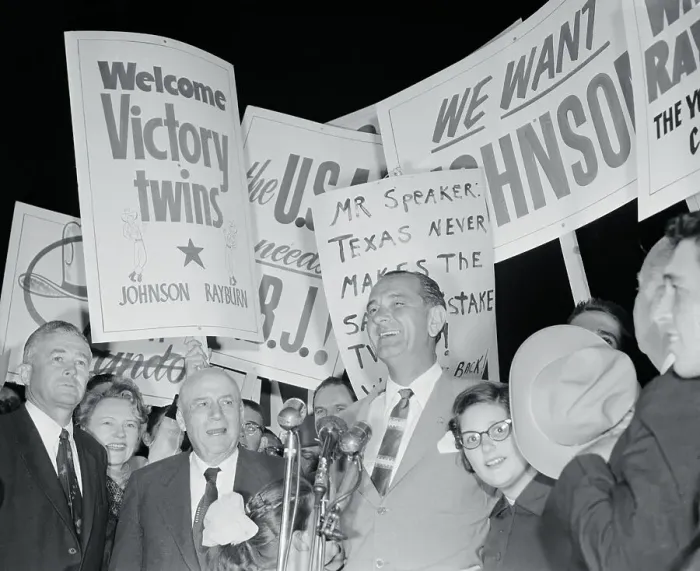 Framed Print : People Congratulating Lyndon Johnson Framed Print : People Congratulating Lyndon Johnson