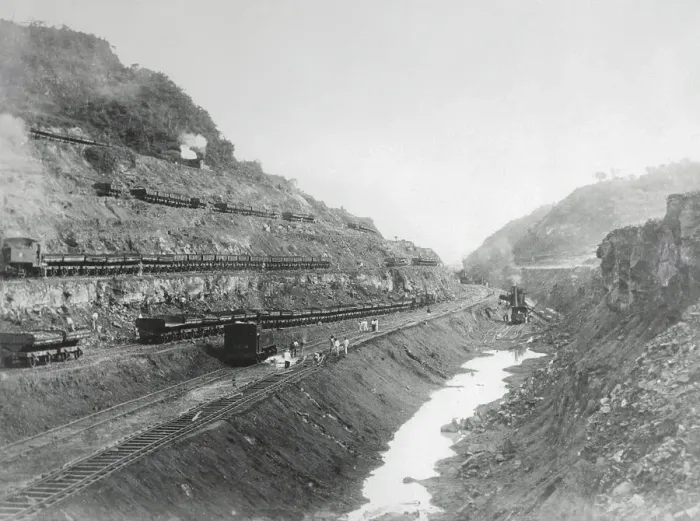 Framed Print : People Constructing the Panama Canal Framed Print : People Constructing the Panama Canal