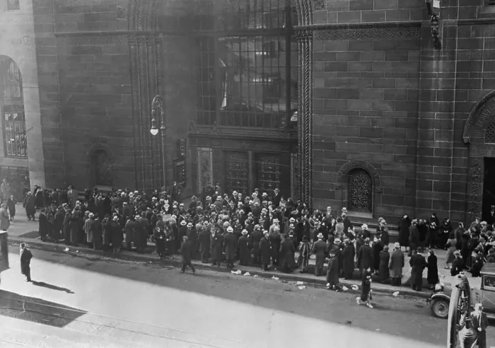 Framed Print : People Depositing at Bowery Bank Framed Print : People Depositing at Bowery Bank