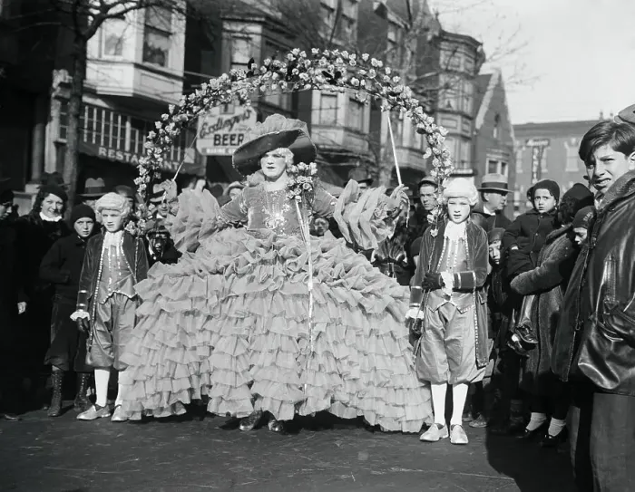 Framed Print : People Dressed in Costume for the Mummers Parade Framed Print : People Dressed in Costume for the Mummers Parade