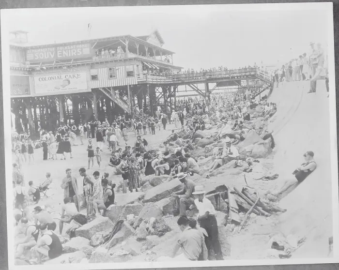 Framed Print : People Enjoying Beach Framed Print : People Enjoying Beach