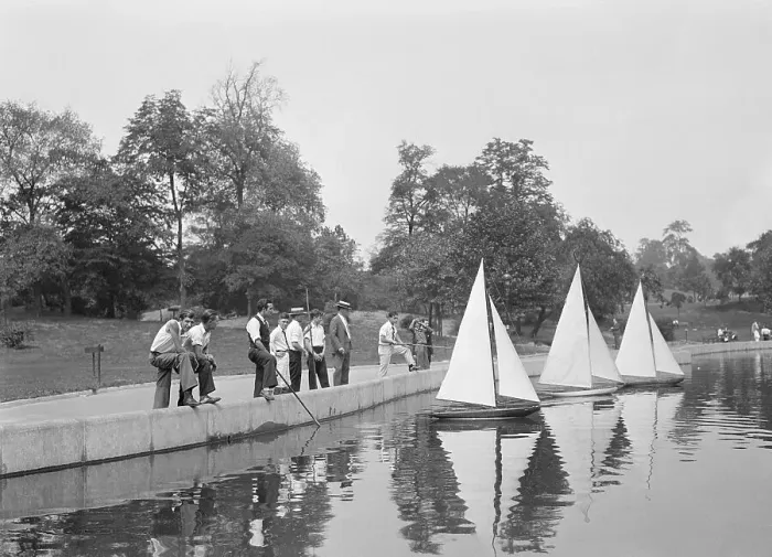 Framed Print : People Enjoying Sailing Boats On Lake Framed Print : People Enjoying Sailing Boats On Lake