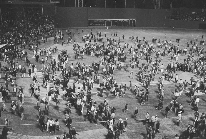 Framed Print : People Fighting in Fenway Park Framed Print : People Fighting in Fenway Park