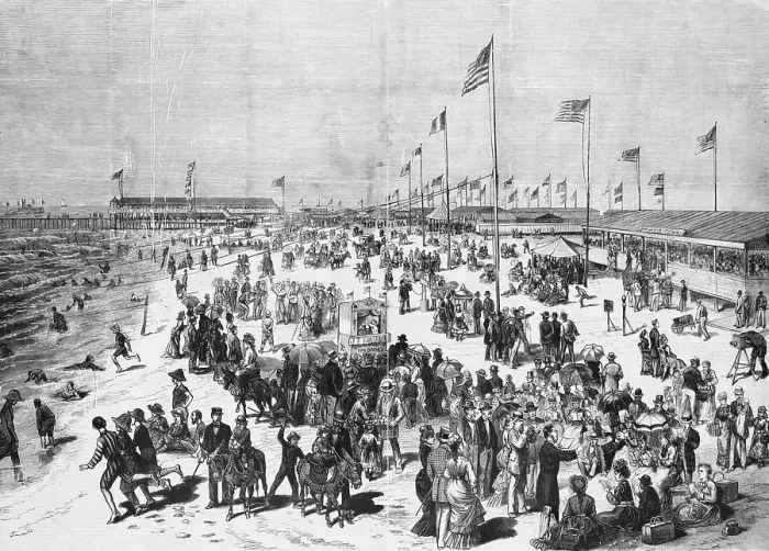 Framed Print : People Frolicking and Enjoying the Beach Framed Print : People Frolicking and Enjoying the Beach