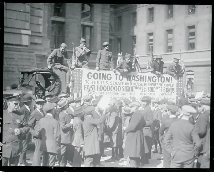 Framed Print : People Gathering by a Bonus Petition Truck Framed Print : People Gathering by a Bonus Petition Truck