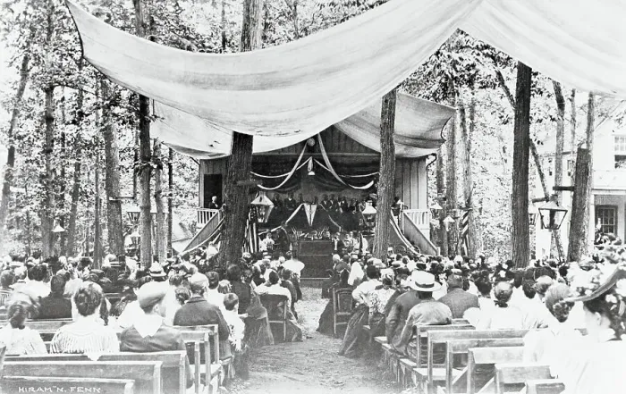 Framed Print : People Gathering for Camp Meeting Framed Print : People Gathering for Camp Meeting