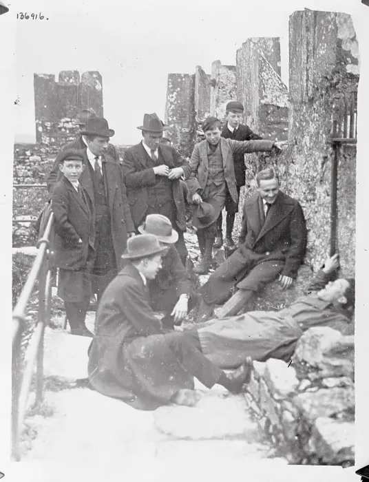 Framed Print : People Kissing the Blarney Stone Framed Print : People Kissing the Blarney Stone
