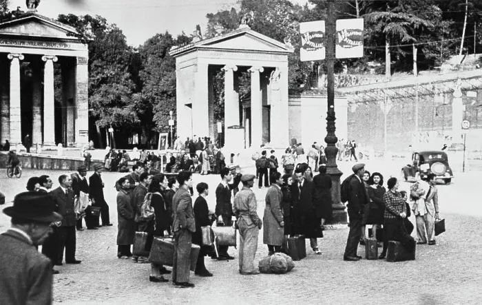 Framed Print : People Leaving Rome Framed Print : People Leaving Rome