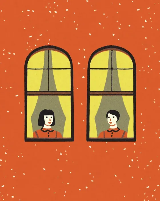 Framed Print : Two People Looking Out a Window Framed Print : Two People Looking Out a Window