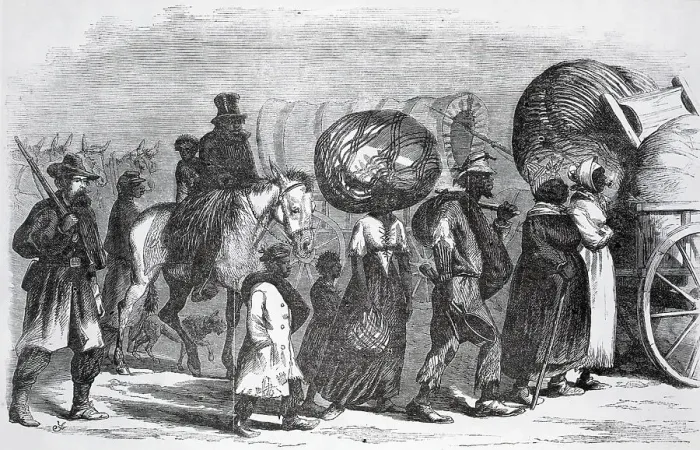 Framed Print : People March Thru Ga;Follow Sherman;Illu Framed Print : People March Thru Ga;Follow Sherman;Illu