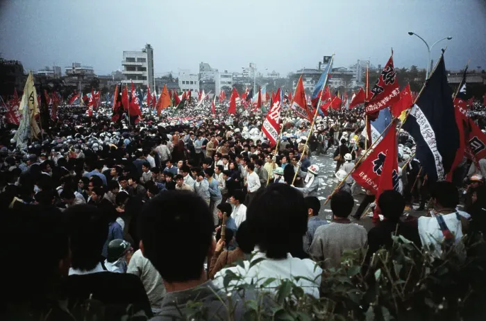 Framed Print : People Parading in Demonstrations