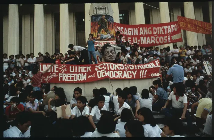 Framed Print : People Participating in Demonstration Framed Print : People Participating in Demonstration