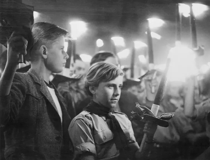 Framed Print : People Participating in a Torchlight Procession Framed Print : People Participating in a Torchlight Procession