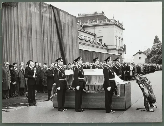 Framed Print : People Paying Respects to Josip Briz Tito Framed Print : People Paying Respects to Josip Briz Tito