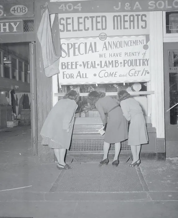 Framed Print : People Peering Through a Store Window