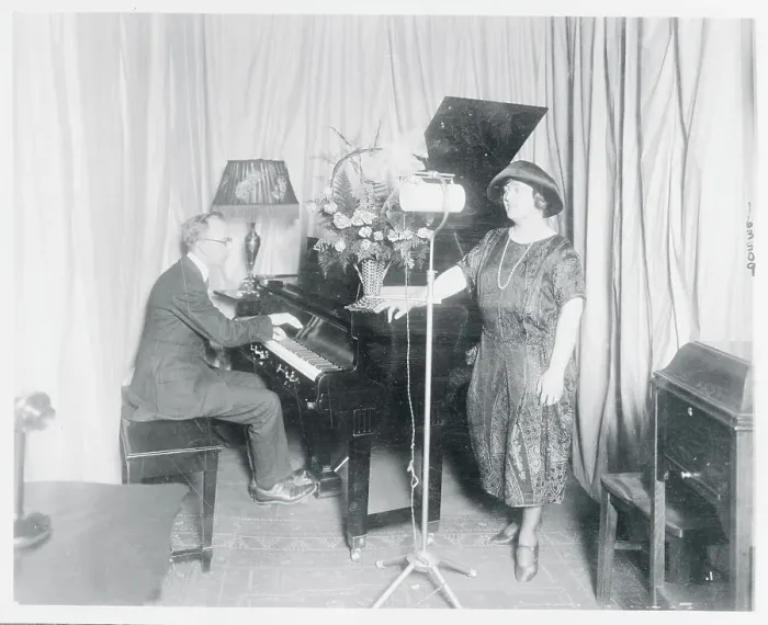 Framed Print : People Performing a Radio Broadcast Framed Print : People Performing a Radio Broadcast