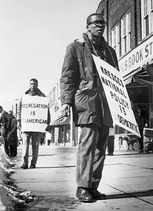 Framed Print : People Picketing Segregation Framed Print : People Picketing Segregation
