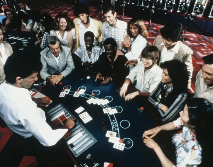 Framed Print : People Playing Blackjack Framed Print : People Playing Blackjack