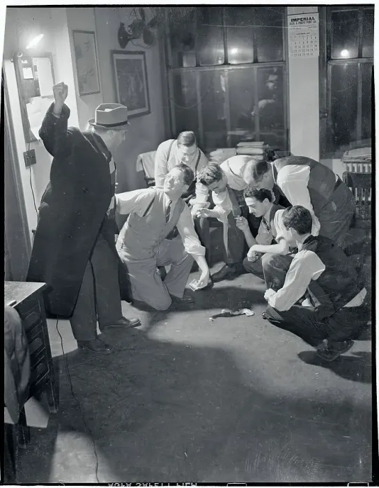 Framed Print : People Playing a Dice Game Framed Print : People Playing a Dice Game