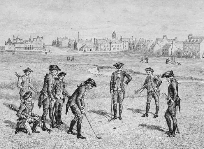 Framed Print : People Playing Golf Framed Print : People Playing Golf