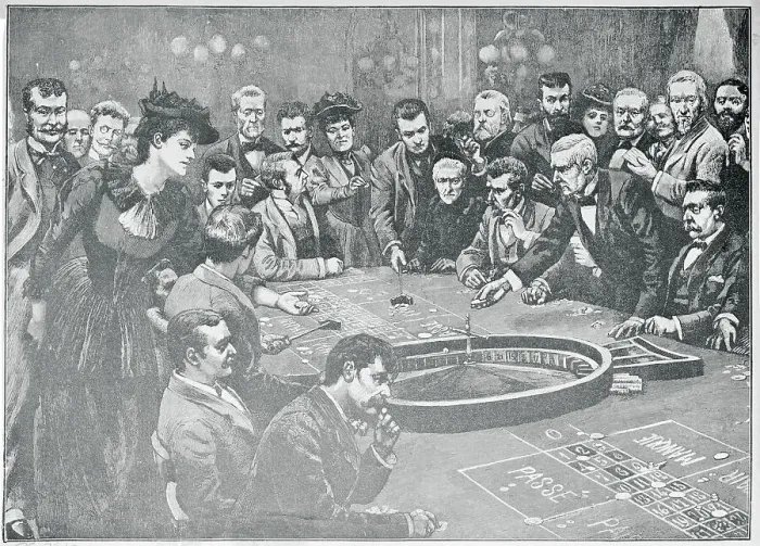 Framed Print : People Playing Roulette Framed Print : People Playing Roulette
