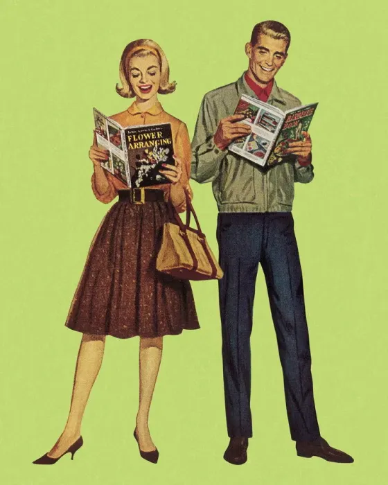 Framed Print : Two People Reading Hobby Books Framed Print : Two People Reading Hobby Books