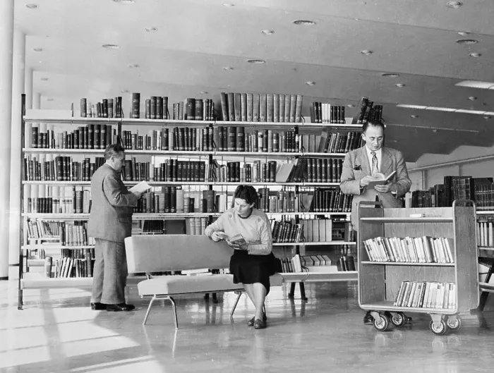 Framed Print : People Reading the a Library Framed Print : People Reading the a Library
