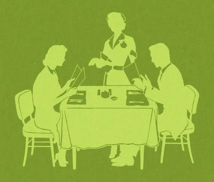 Framed Print : People at Restaurant