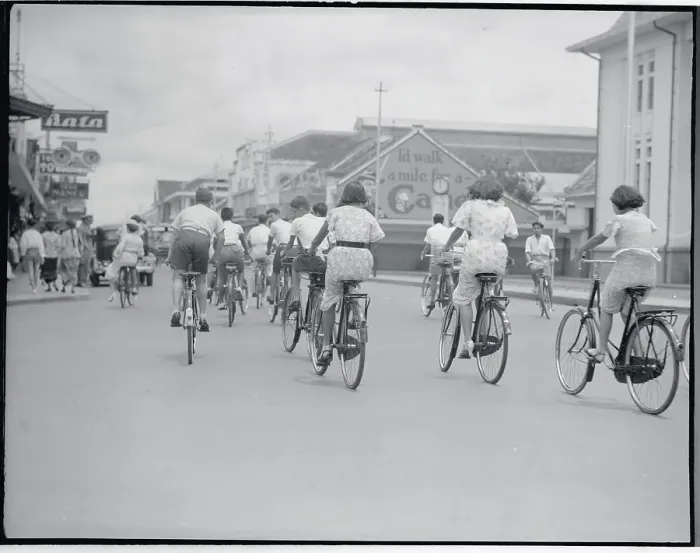 Framed Print : People Riding Bicycles Framed Print : People Riding Bicycles