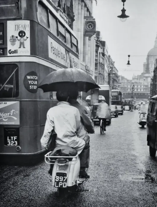 Framed Print : People Riding a Scooter Framed Print : People Riding a Scooter