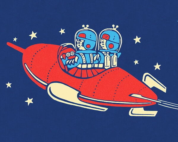 Two People in a Rocketship