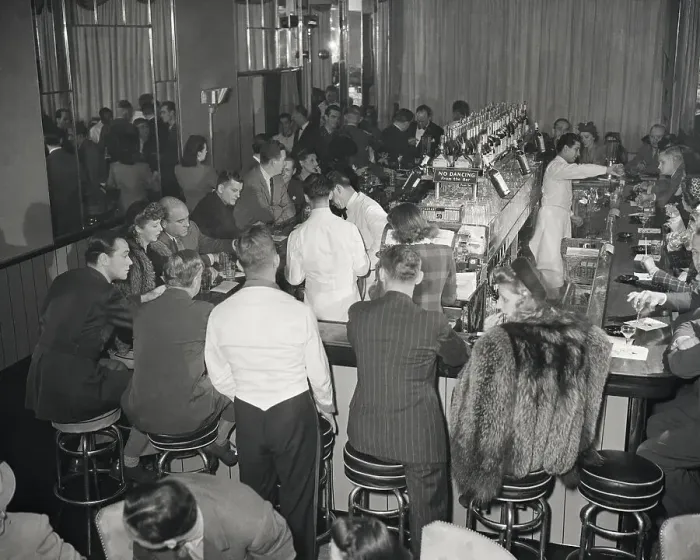 Framed Print : People Seated At Bar Of Stork Club Framed Print : People Seated At Bar Of Stork Club