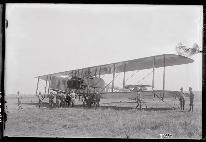 Framed Print : People Standing Next to the Lawson Airplane