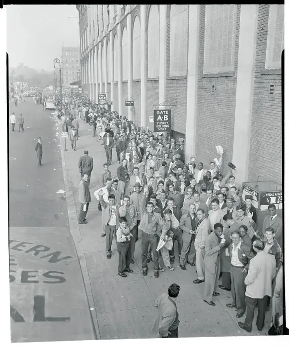 Framed Print : People Standing in Line Framed Print : People Standing in Line