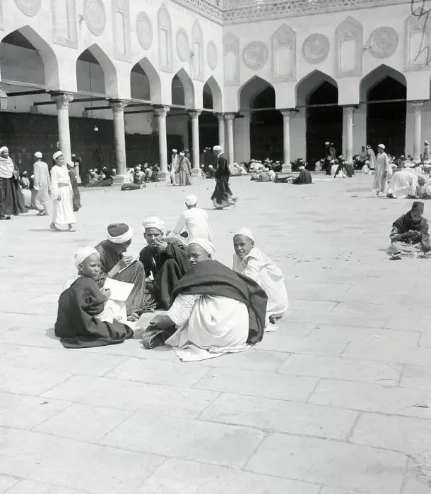 Framed Print : People Studying the Koran Framed Print : People Studying the Koran