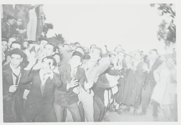Framed Print : People Trying to Cross Lines During Political Meeting Framed Print : People Trying to Cross Lines During Political Meeting