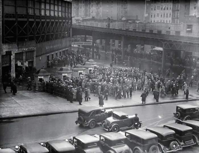 Framed Print : People Waiting to Enter Yankee Stadium