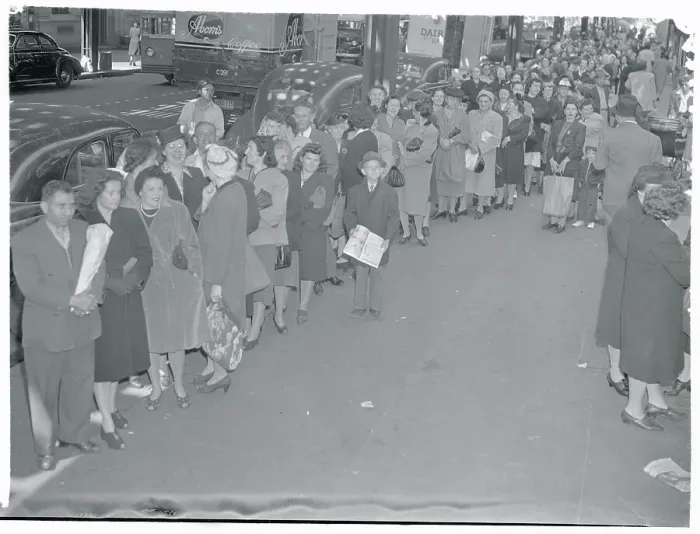 Framed Print : People Waiting in Line Framed Print : People Waiting in Line