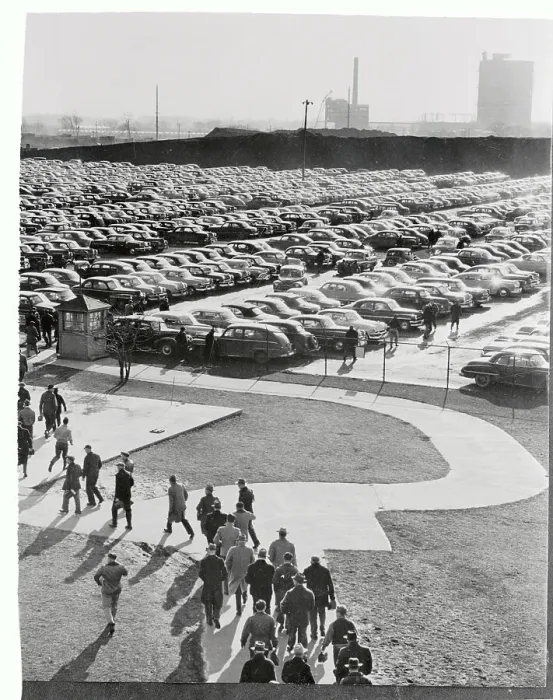 Framed Print : People Walking to Their Cars Framed Print : People Walking to Their Cars