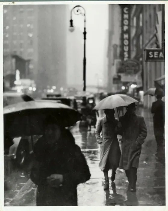 Framed Print : People Walking in the Rain Framed Print : People Walking in the Rain