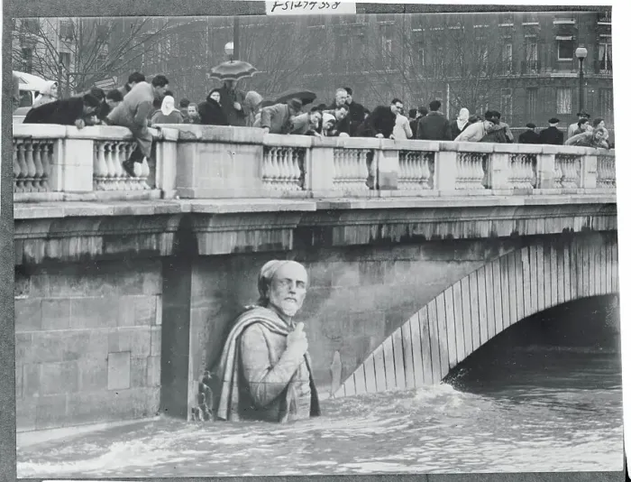 Framed Print : People Watching Flood Waters Framed Print : People Watching Flood Waters