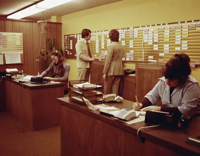 Framed Print : People working in office