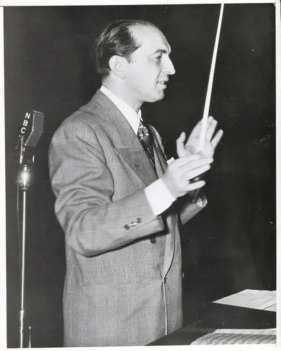 Framed Print : Percy Faith Conducting Orchestra on Set Framed Print : Percy Faith Conducting Orchestra on Set