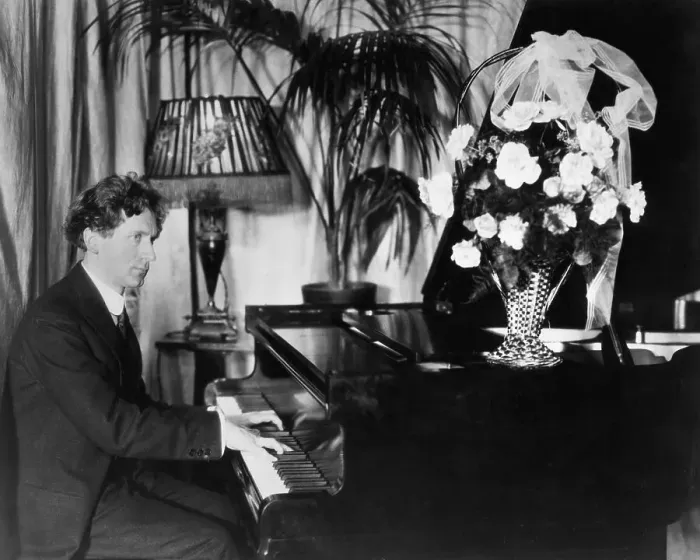 Framed Print : Percy Grainger Playing The Piano Framed Print : Percy Grainger Playing The Piano