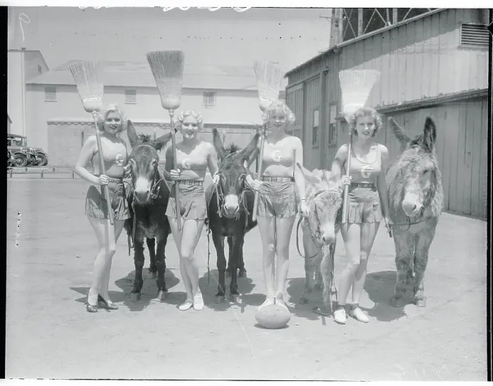 Framed Print : Performer Lucille Ball and Teammates Posing for Camera Framed Print : Performer Lucille Ball and Teammates Posing for Camera