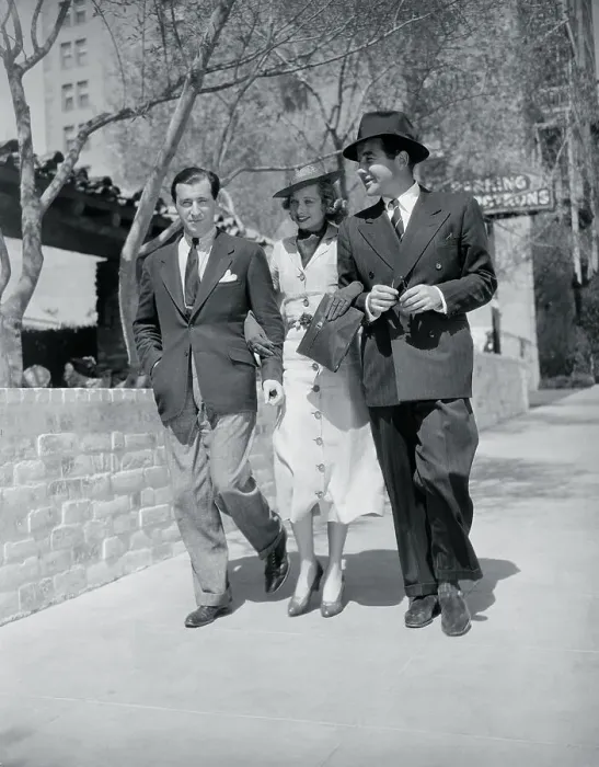 Framed Print : Performer Lucille Ball Walking Arm in Arm With Broderick Crawford and a Friend Framed Print : Performer Lucille Ball Walking Arm in Arm With Broderick Crawford and a Friend