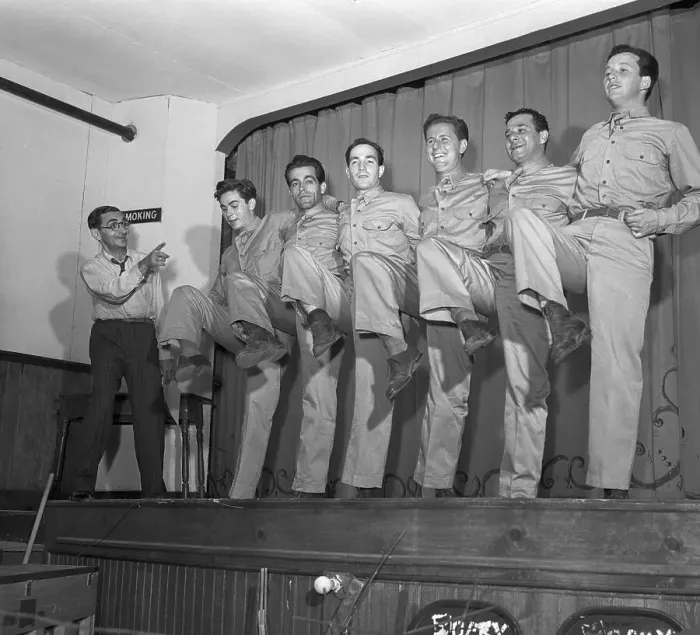 Framed Print : Performers of This Is The Army Dancing on Stage Framed Print : Performers of This Is The Army Dancing on Stage