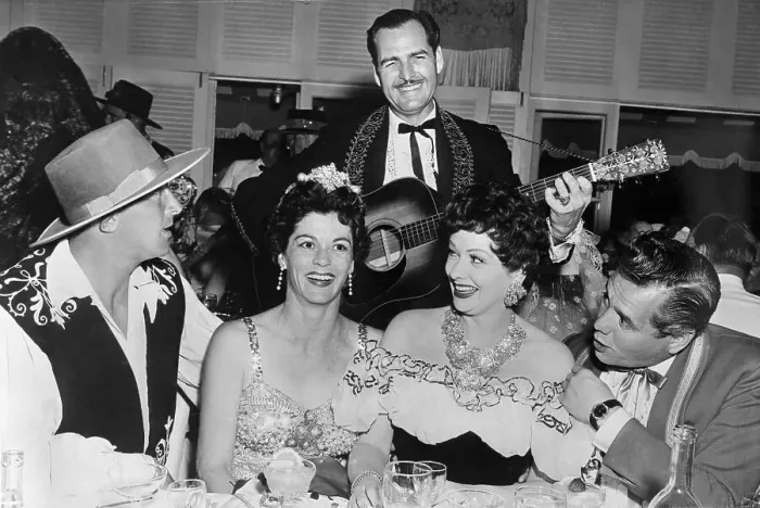 Framed Print : Performers Lucille Ball and Desi Arnaz Singing With Friends Framed Print : Performers Lucille Ball and Desi Arnaz Singing With Friends